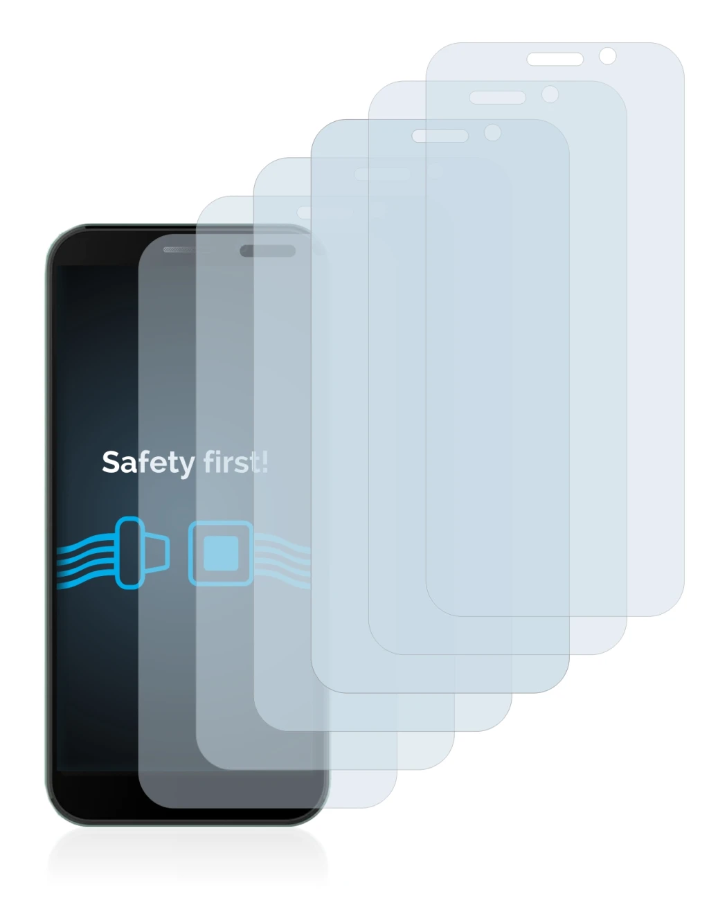Imagen del dispositivo Doogee X97 Pro con una amplia variedad de protectores de pantalla.