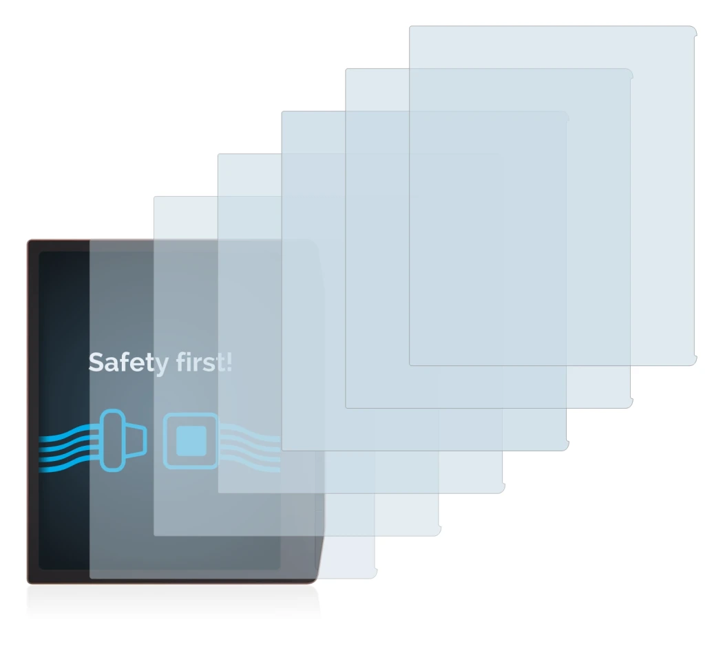 Imagen del dispositivo PocketBook Era con una amplia variedad de protectores de pantalla.