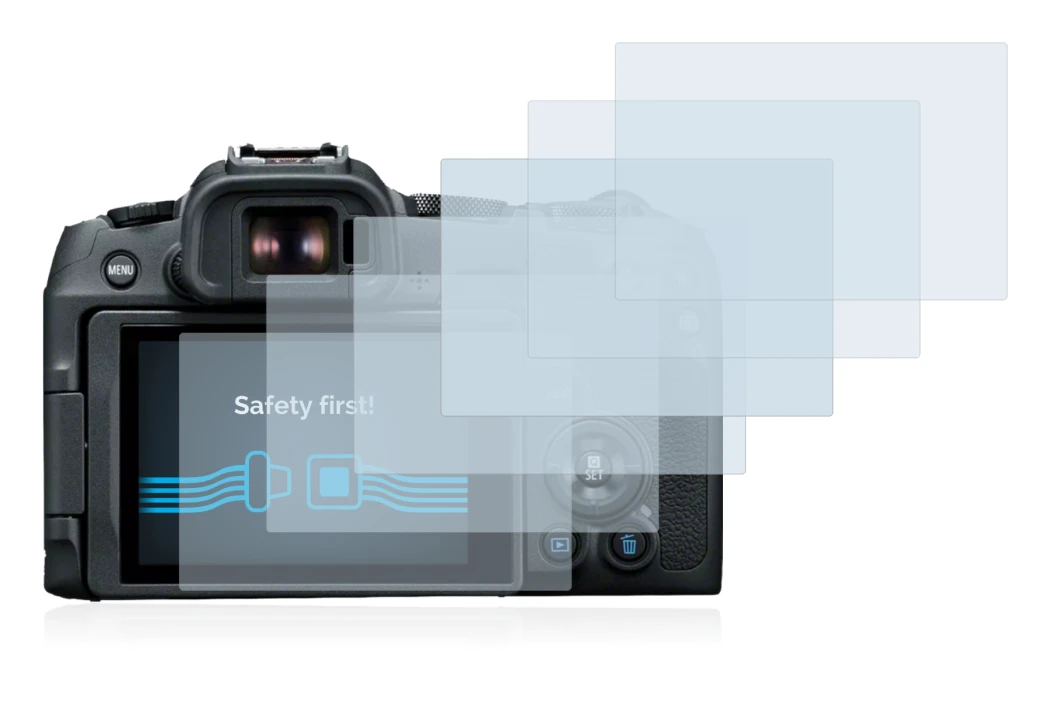Imagen del dispositivo Canon EOS R8 con una amplia variedad de protectores de pantalla.