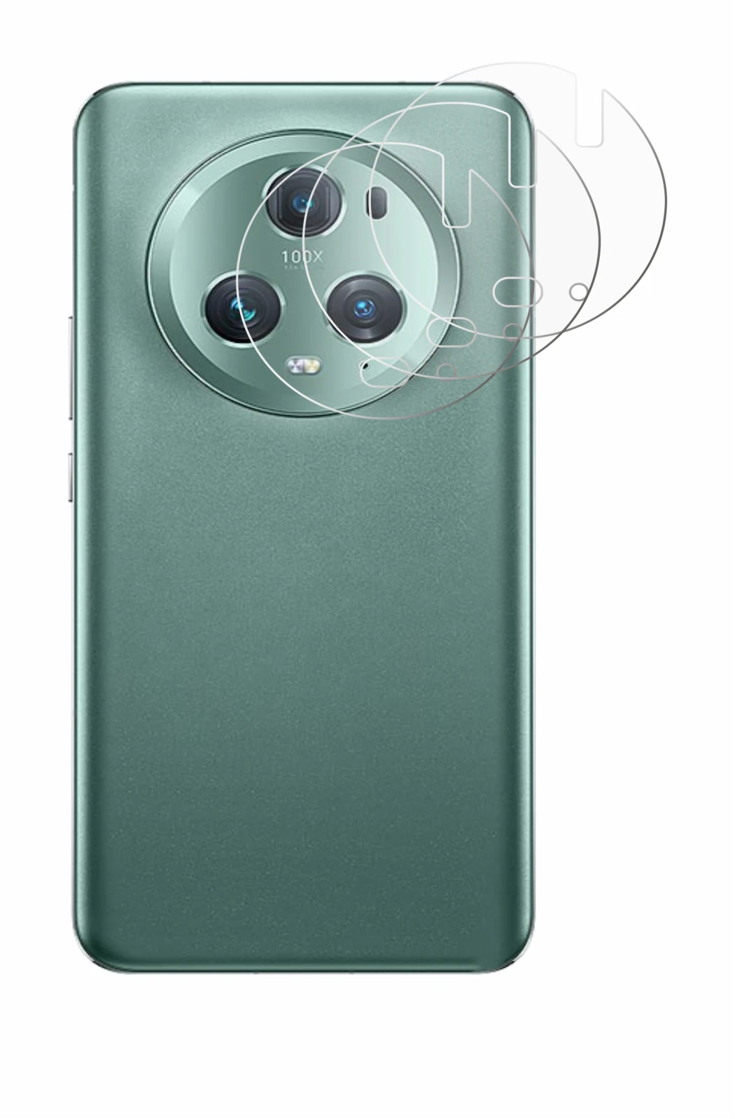 Imagen del dispositivo Honor Magic 5 Pro (SÓLO Cámara) con una amplia variedad de protectores de pantalla.