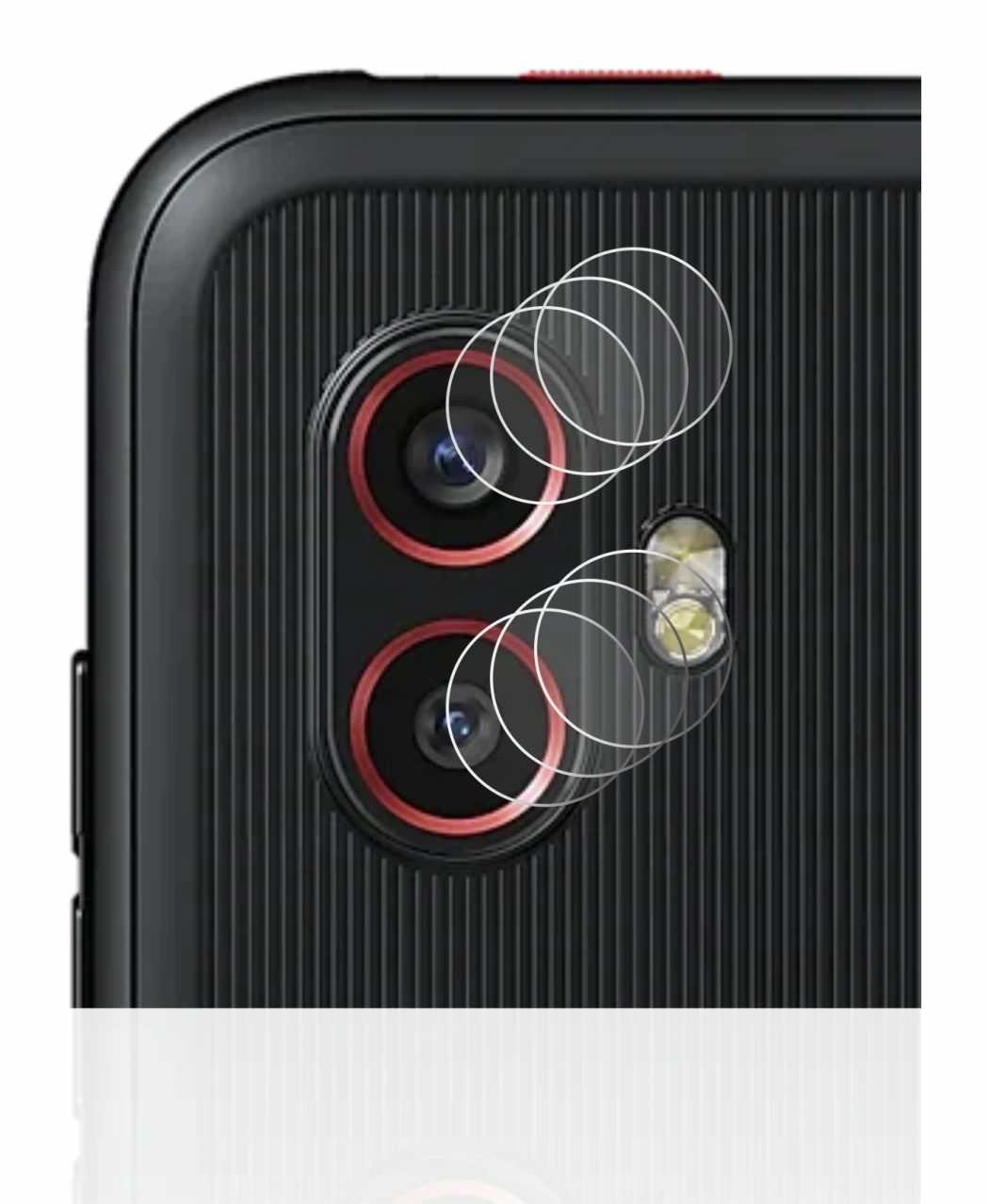 Imagen del dispositivo Samsung Galaxy XCover 6 Pro Enterprise Edition (SÓLO Cámara) con una amplia variedad de protectores de 