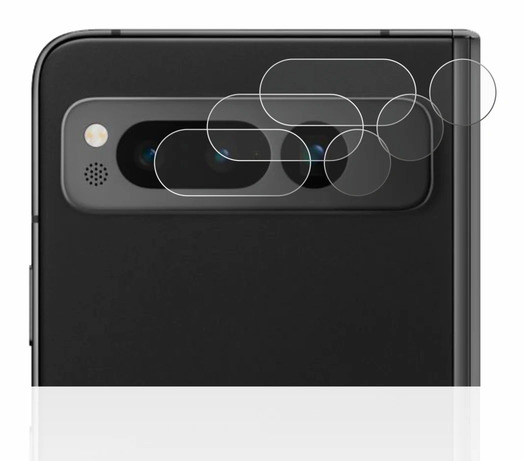 Imagen del dispositivo Google Pixel Fold (SÓLO Cámara) con una amplia variedad de protectores de pantalla.