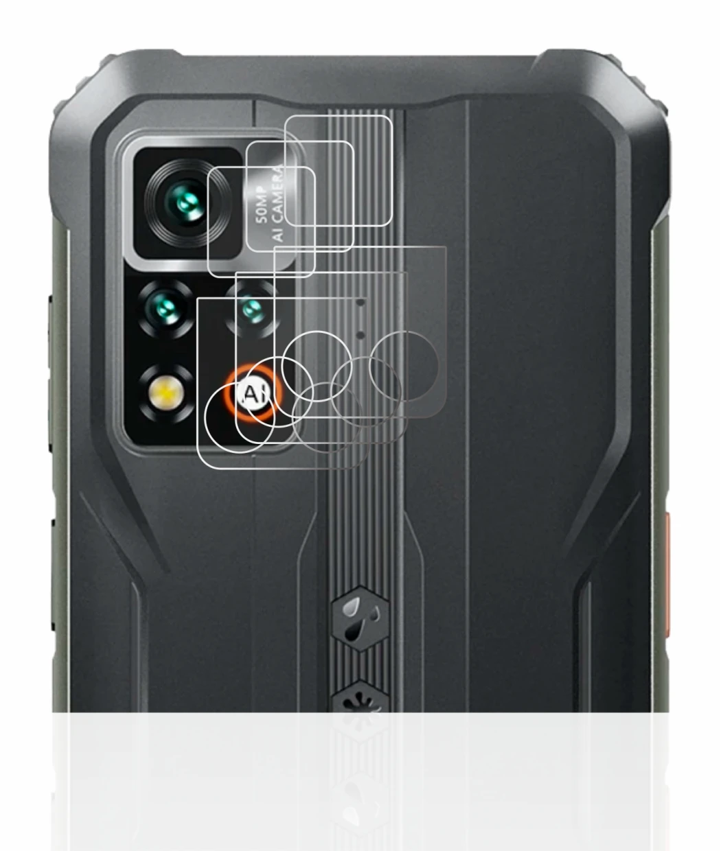 Imagen del dispositivo Blackview BV9200 (SÓLO Cámara) con una amplia variedad de protectores de pantalla.