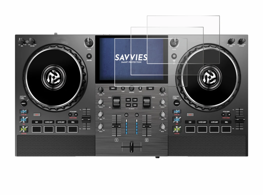 Imagen del dispositivo Numark Mixstream Pro Go con una amplia variedad de protectores de pantalla.