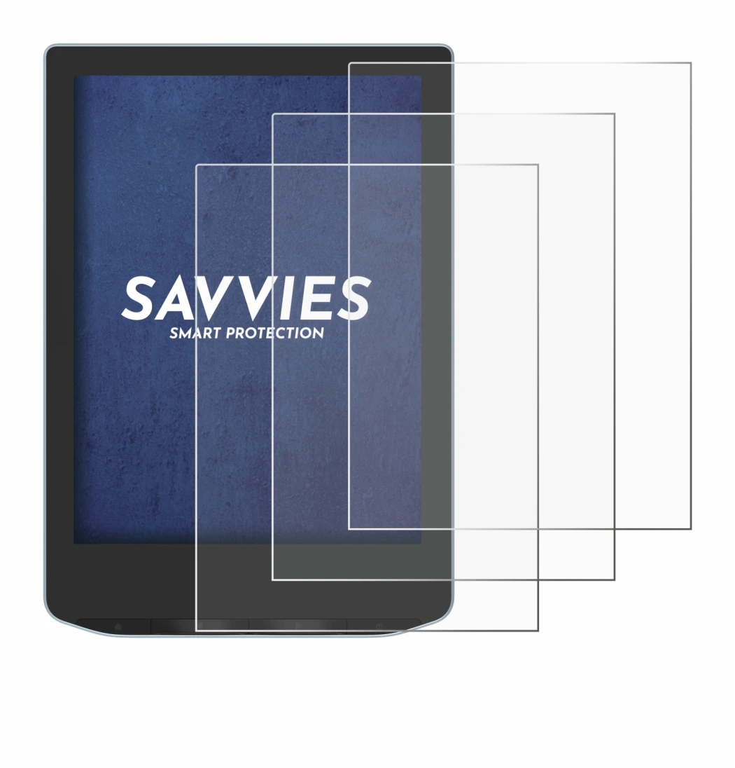 Imagen del dispositivo Vivlio Light HD con una amplia variedad de protectores de pantalla.