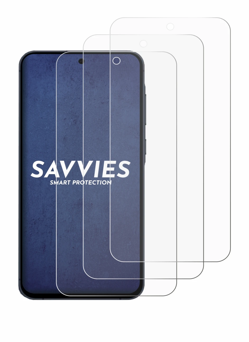 Imagen del dispositivo Samsung Galaxy A55 5G con una amplia variedad de protectores de pantalla.