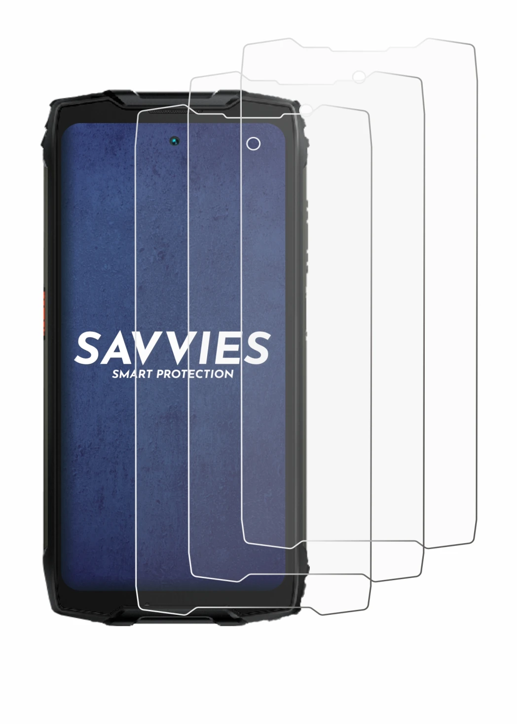 Imagen del dispositivo Blackview BV9300 Pro con una amplia variedad de protectores de pantalla.