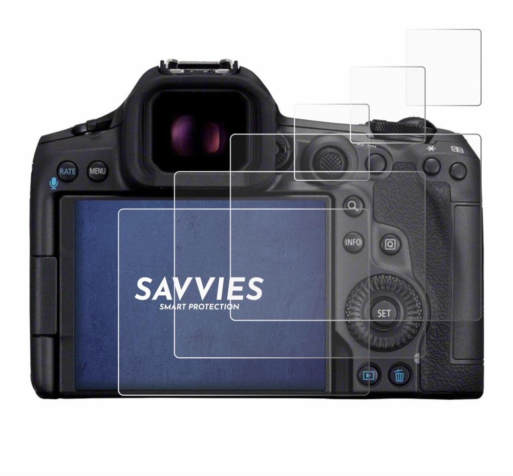 Imagen del dispositivo Canon EOS R5 Mark II con una amplia variedad de protectores de pantalla.