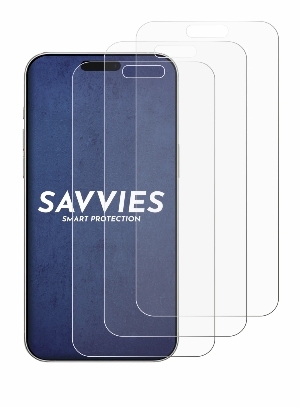 Imagen del dispositivo Apple iPhone 16 Pro Max con una amplia variedad de protectores de pantalla.