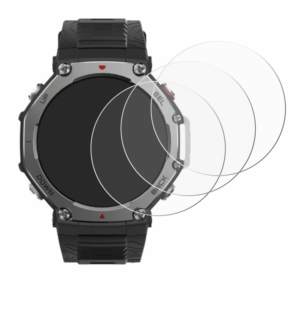Imagen del dispositivo Huami Amazfit T-Rex 3 con una amplia variedad de protectores de pantalla.