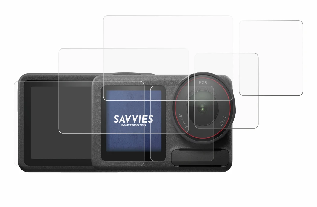 Imagen del dispositivo DJI Osmo Action 5 Pro con una amplia variedad de protectores de pantalla.