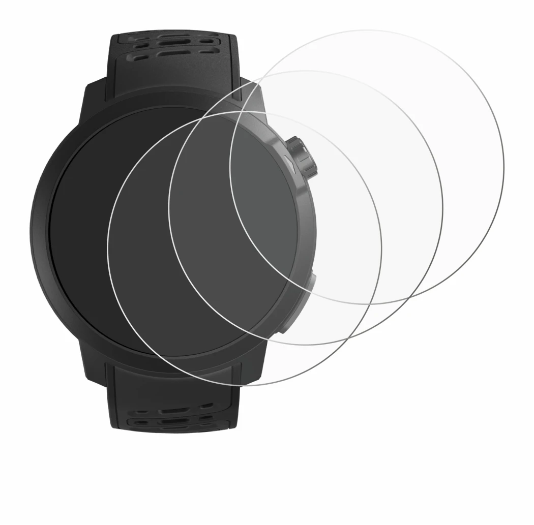 Imagen del dispositivo Coros Pace Pro con una amplia variedad de protectores de pantalla.