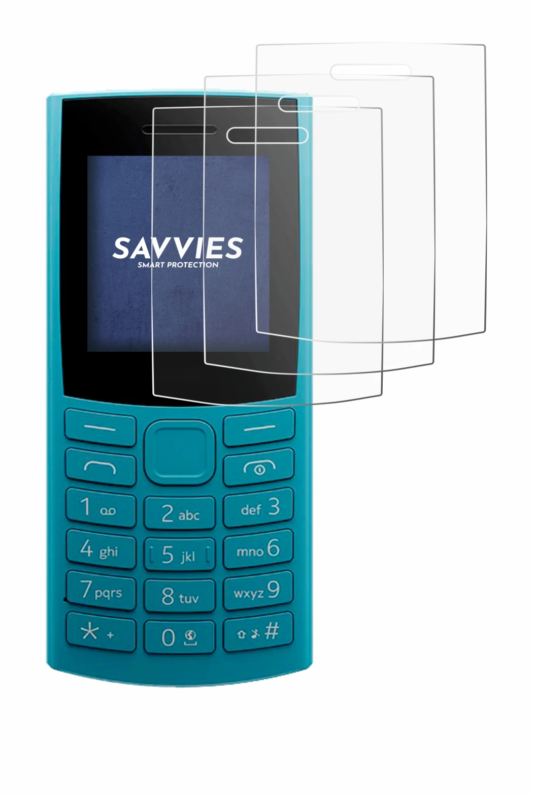 Imagen del dispositivo Nokia 105 4G 2nd Edition con una amplia variedad de protectores de pantalla.