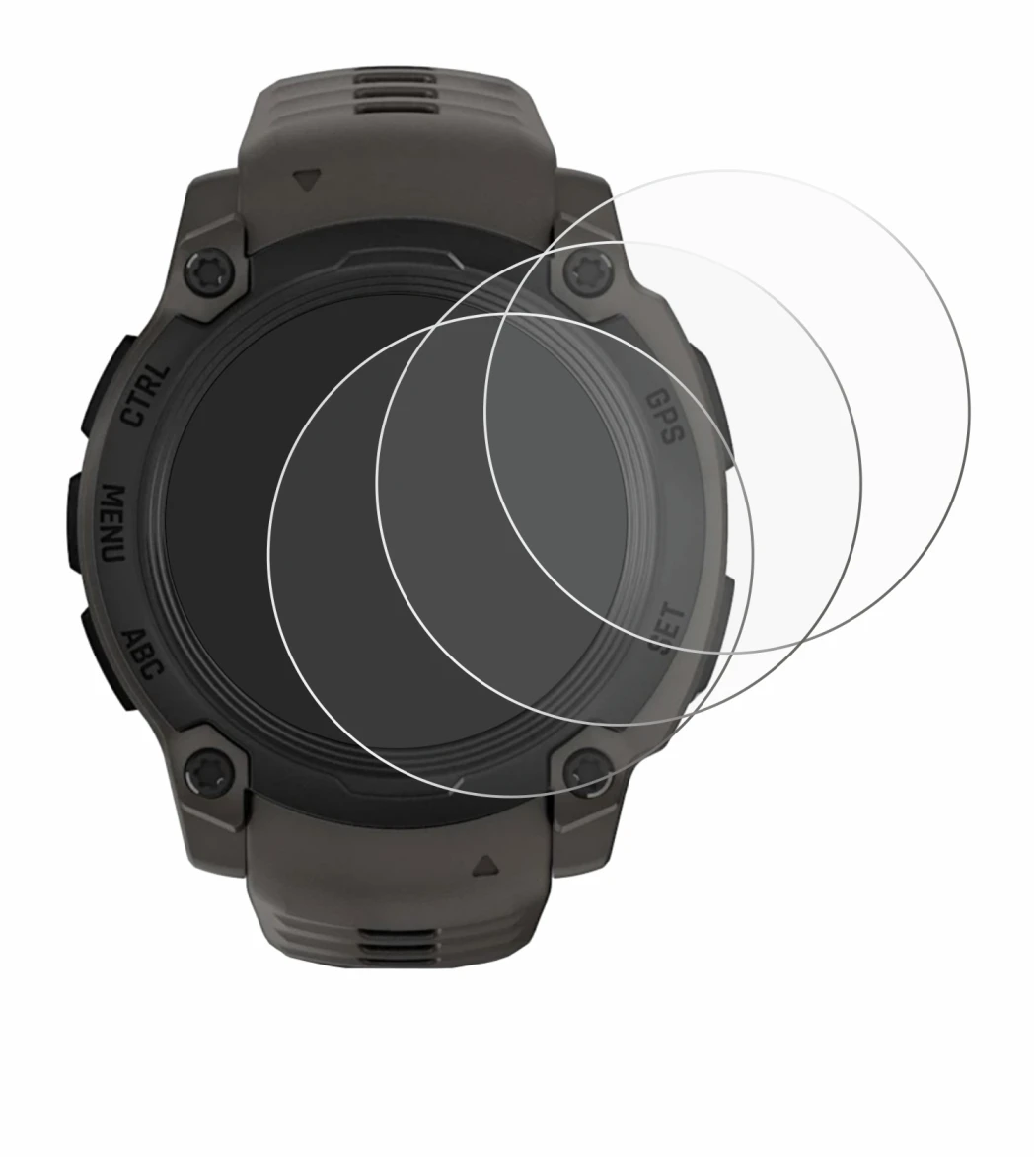 Imagen del dispositivo Garmin Instinct E (40 mm) con una amplia variedad de protectores de pantalla.