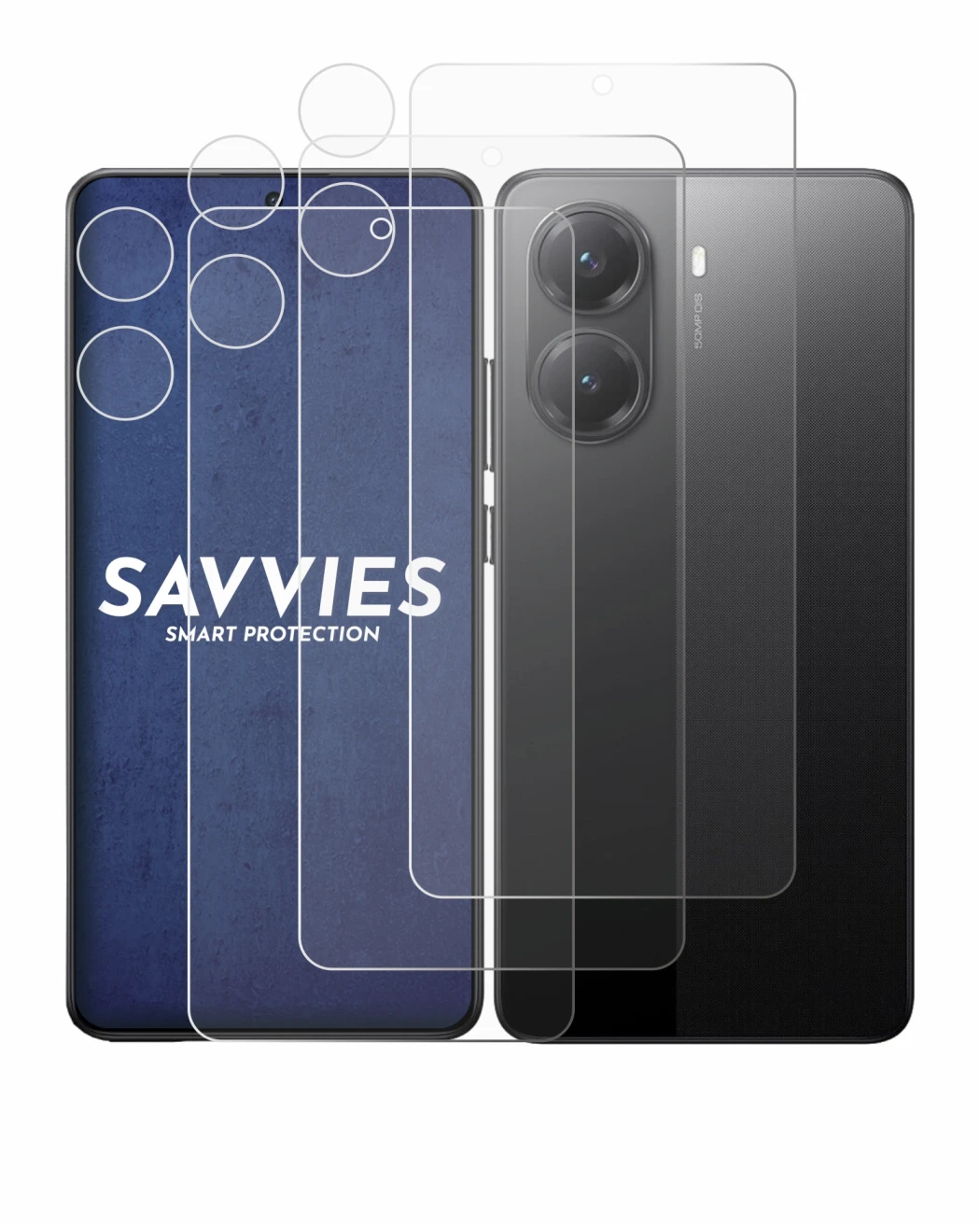 Imagen del dispositivo Xiaomi Poco X7 Pro (Frontal+Cámara) con una amplia variedad de protectores de pantalla.