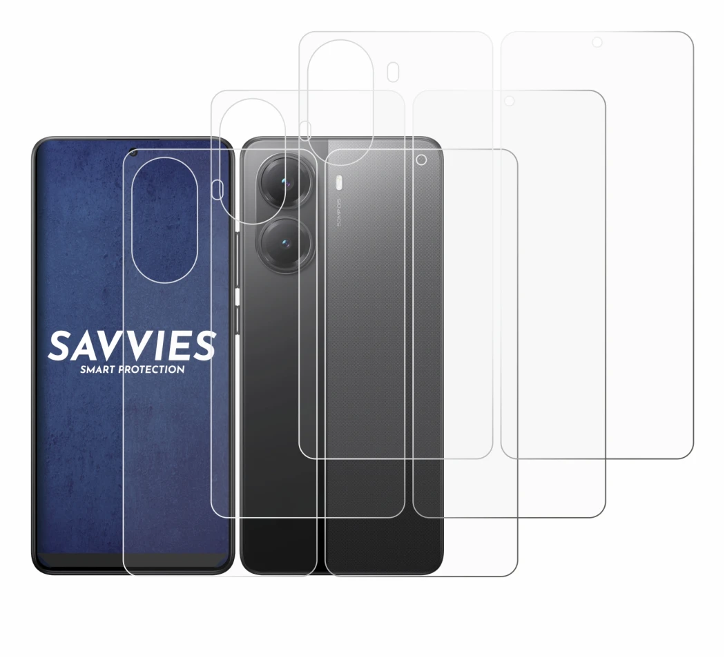 Imagen del dispositivo Xiaomi Poco X7 Pro (Frontal+Trasero) con una amplia variedad de protectores de pantalla.