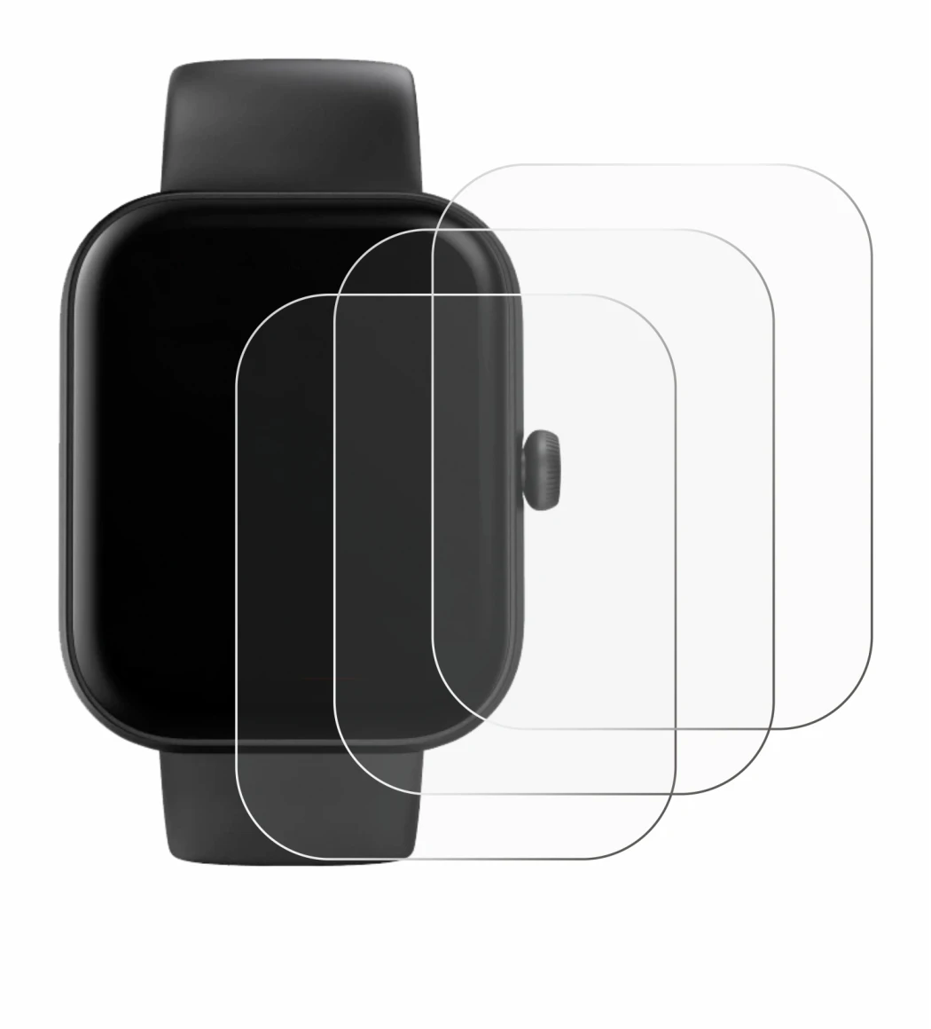 Imagen del dispositivo Hama Smartwatch 5000 con una amplia variedad de protectores de pantalla.