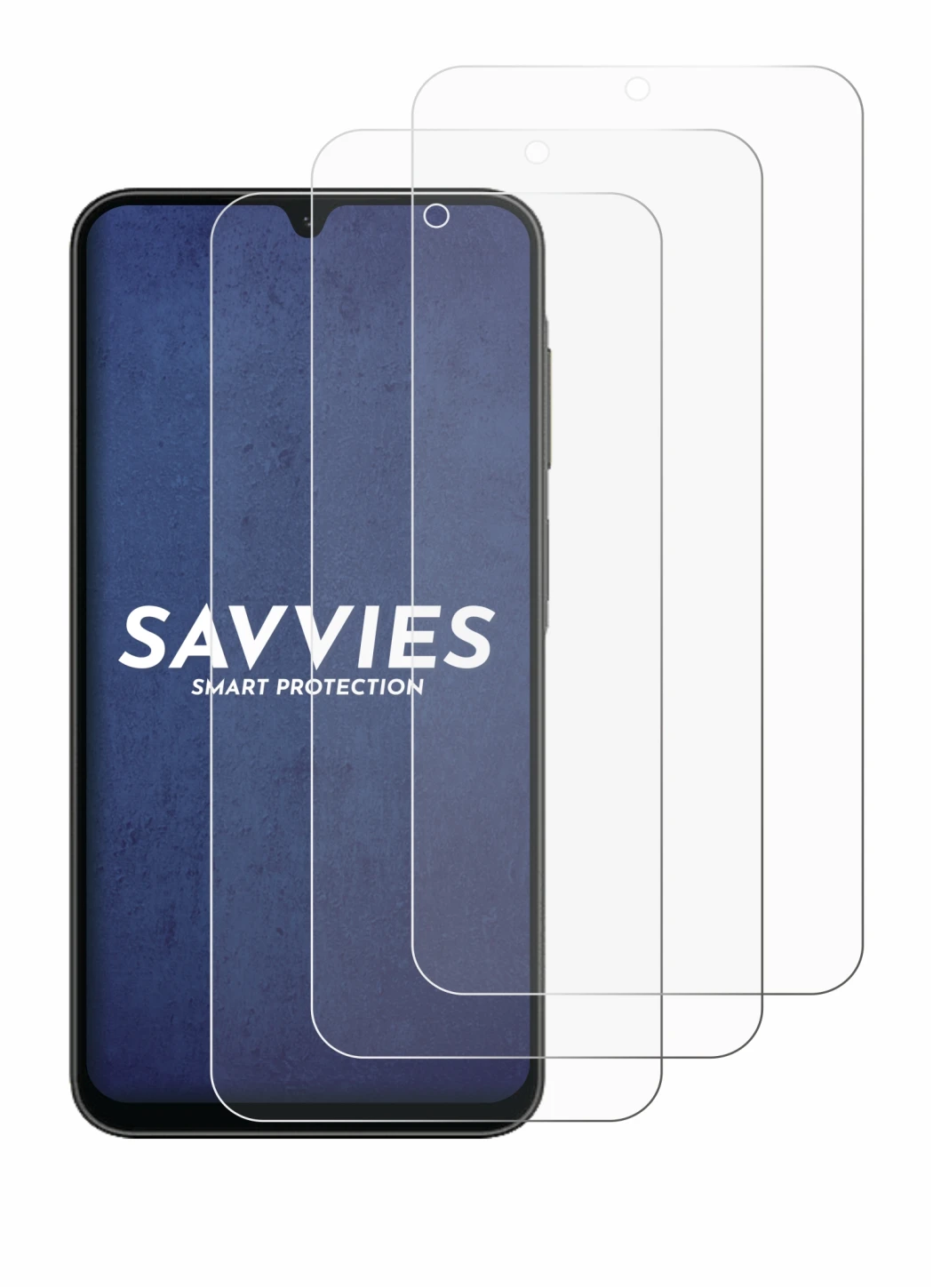 Imagen del dispositivo Samsung Galaxy A26 5G con una amplia variedad de protectores de pantalla.