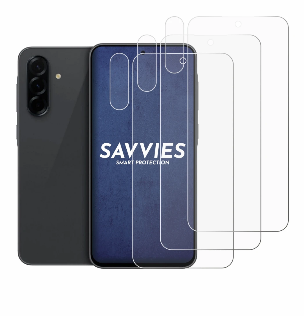 Imagen del dispositivo Samsung Galaxy A36 5G (Frontal+Cámara) con una amplia variedad de protectores de pantalla.