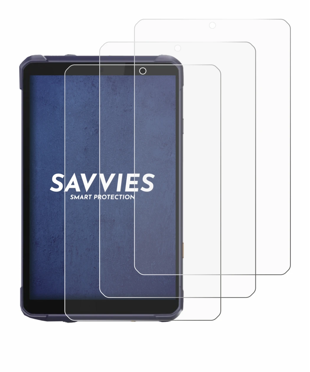 Imagen del dispositivo CHCNAV LT800 con una amplia variedad de protectores de pantalla.