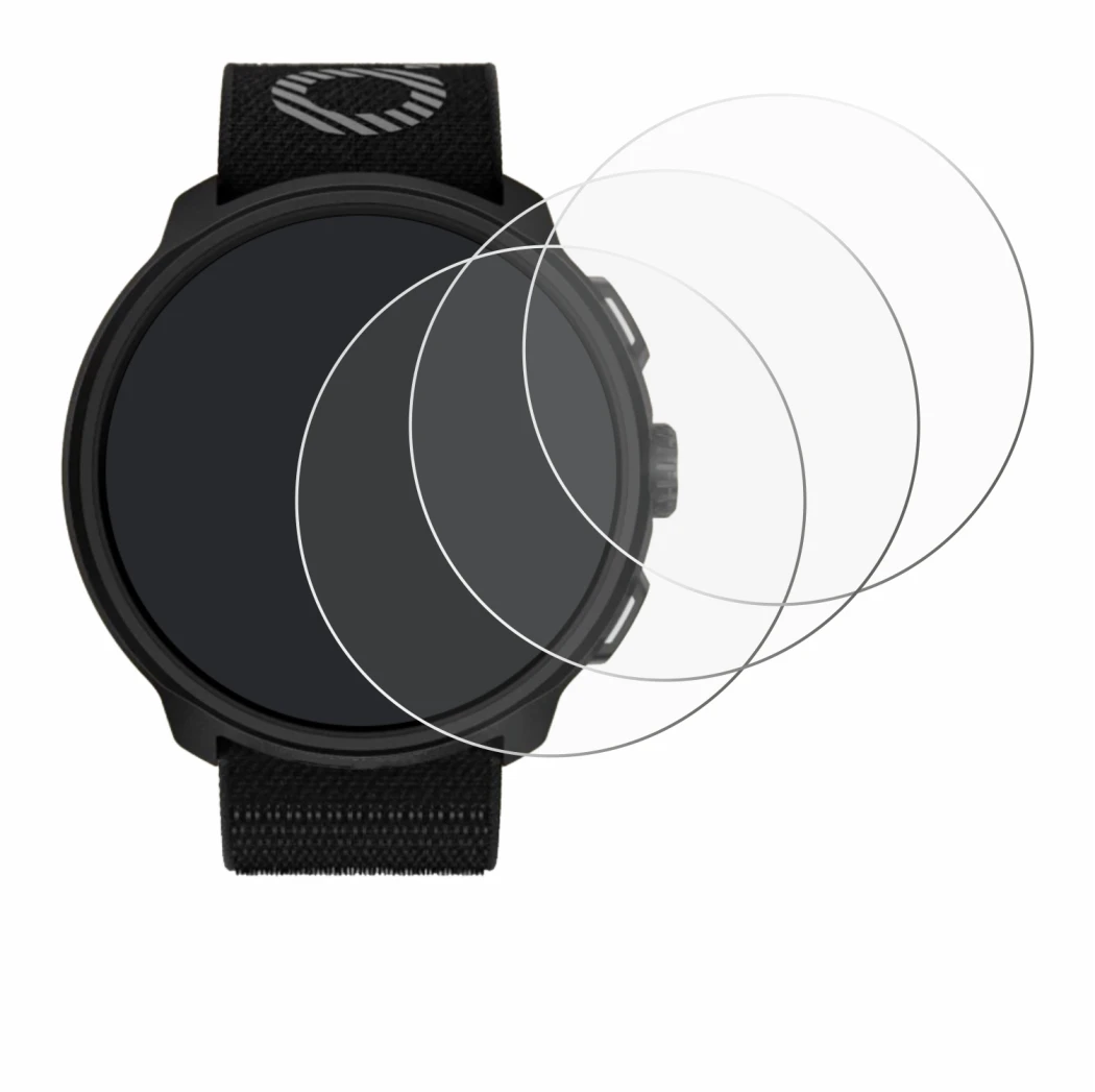 Imagen del dispositivo Suunto Run con una amplia variedad de protectores de pantalla.