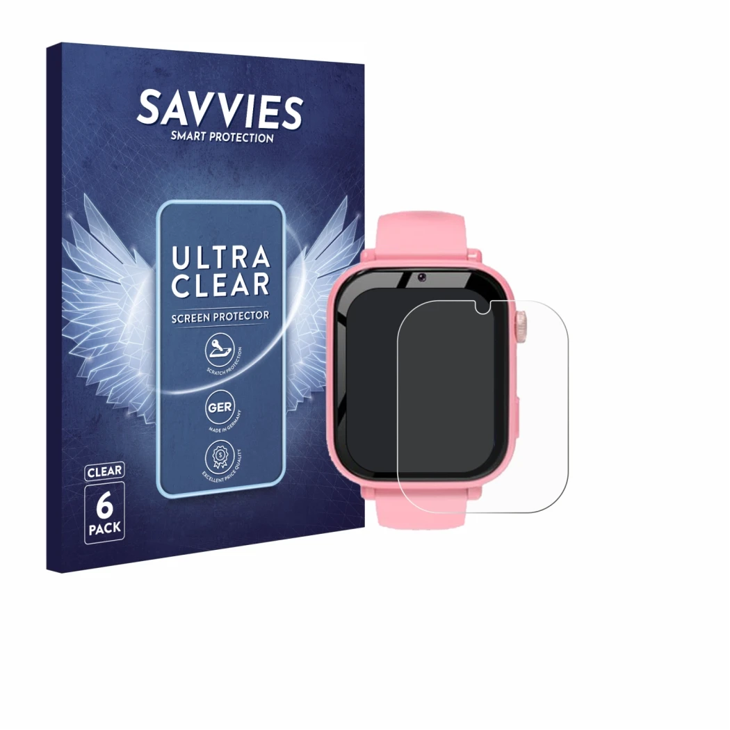 Parte frontal de un envase de producto con el logotipo de la marca Savvies. Al lado se muestra el dispositivo CATGIFF A22 con 