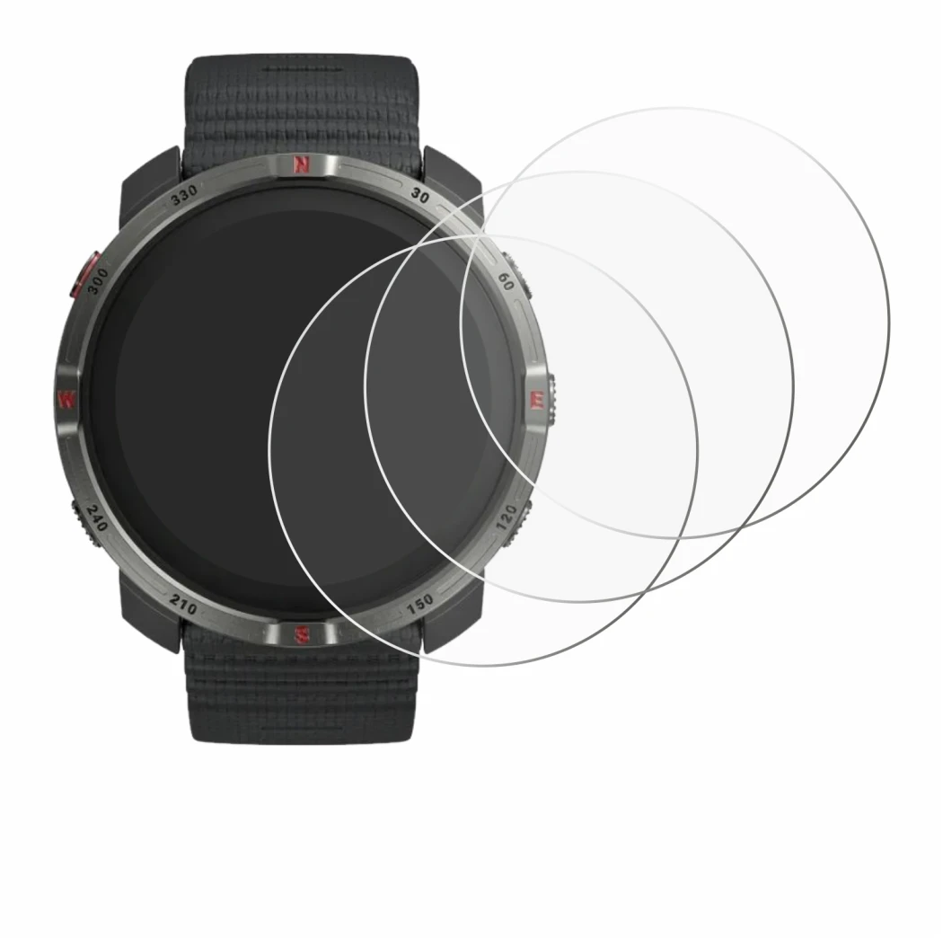 Imagen del dispositivo Polar Grit X2 con una amplia variedad de protectores de pantalla.