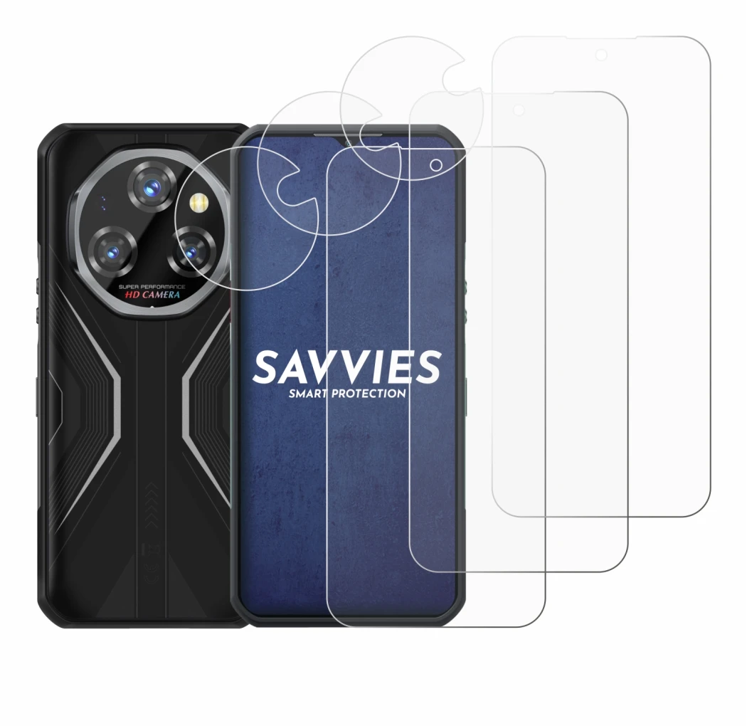 Imagen del dispositivo Oukitel WP55 Pro (Frontal+Cámara) con una amplia variedad de protectores de pantalla.