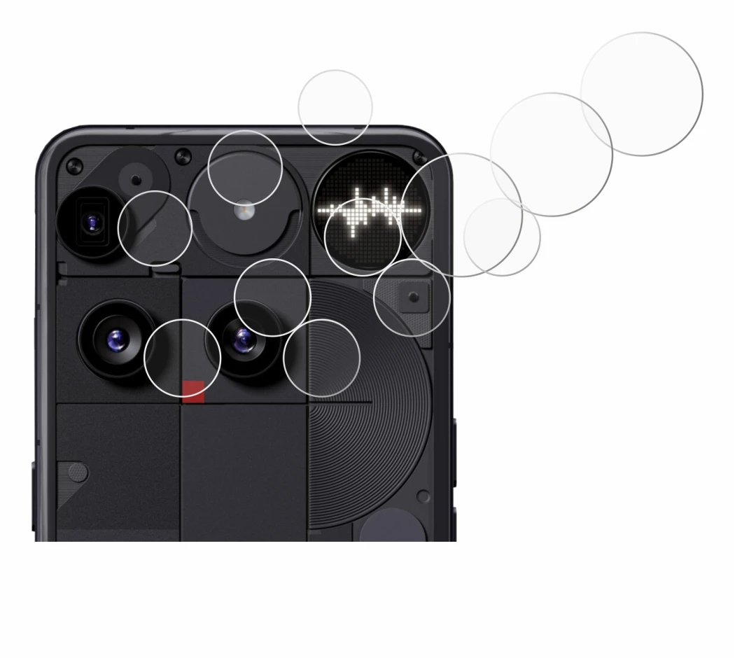 Imagen del dispositivo Nothing Phone (3) (SÓLO Cámara) con una amplia variedad de protectores de pantalla.