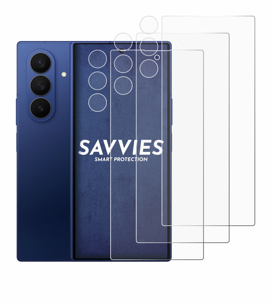 Imagen del dispositivo Samsung Galaxy Z Fold 7 (Frontal+Cámara) con una amplia variedad de protectores de pantalla.
