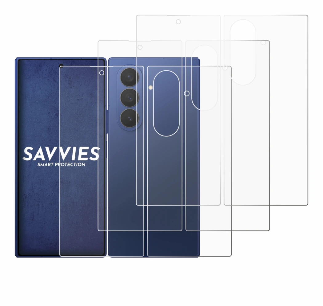 Imagen del dispositivo Samsung Galaxy Z Fold 7 (Frontal+Trasero) con una amplia variedad de protectores de pantalla.