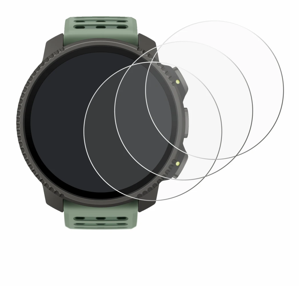 Imagen del dispositivo Suunto Vertical 2 con una amplia variedad de protectores de pantalla.