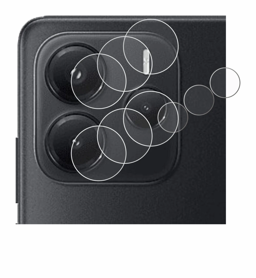 Imagen del dispositivo Xiaomi Redmi Note 14 4G (SÓLO Cámara) con una amplia variedad de protectores de pantalla.