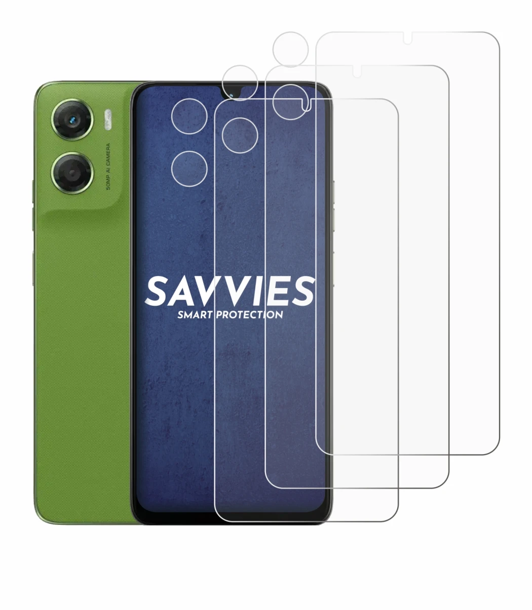 Imagen del dispositivo Motorola Moto G06 (Frontal+Cámara) con una amplia variedad de protectores de pantalla.