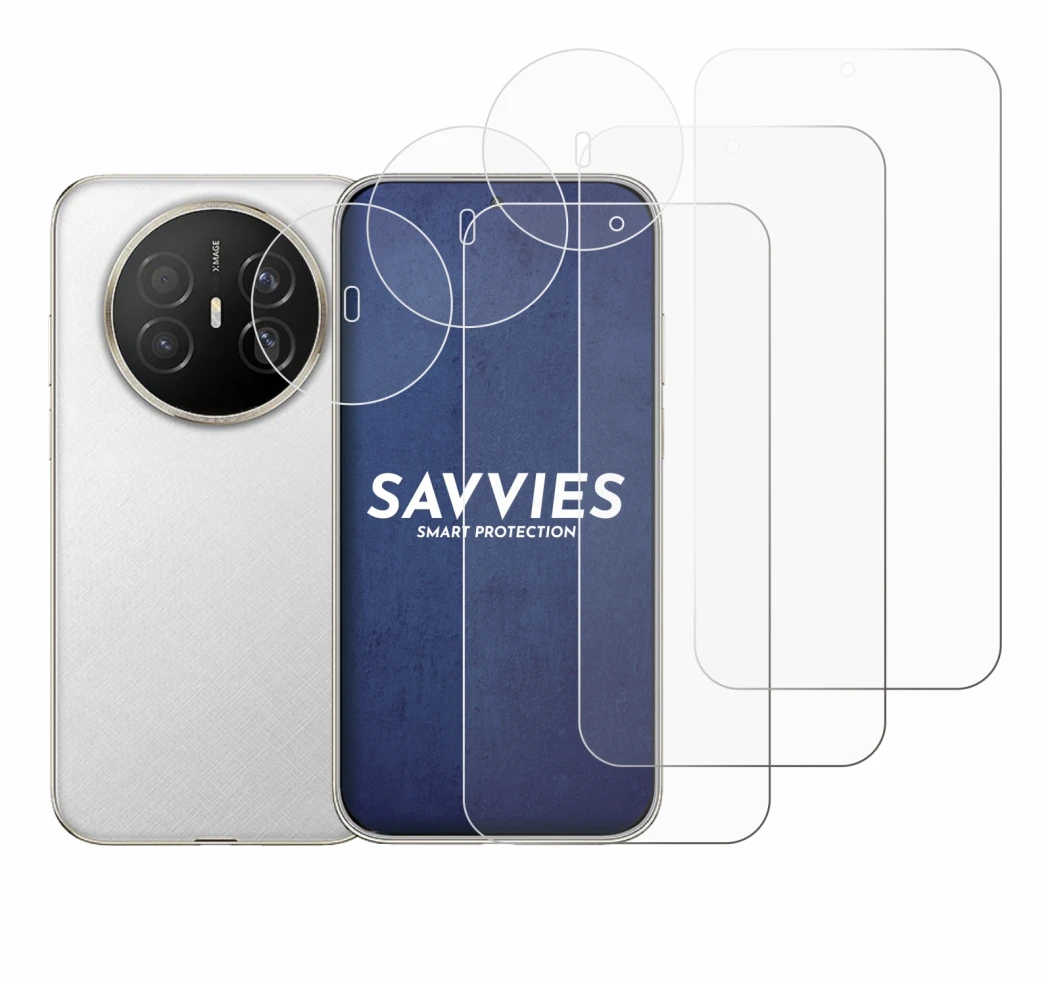 Imagen del dispositivo Huawei Mate 70 Air (Frontal+Cámara) con una amplia variedad de protectores de pantalla.