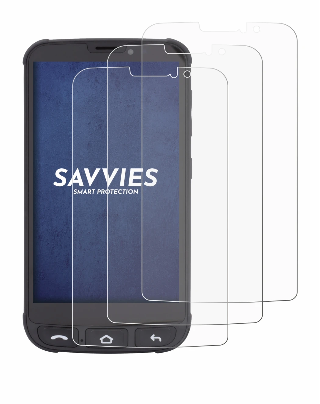 Imagen del dispositivo Olympia Neo Mini con una amplia variedad de protectores de pantalla.