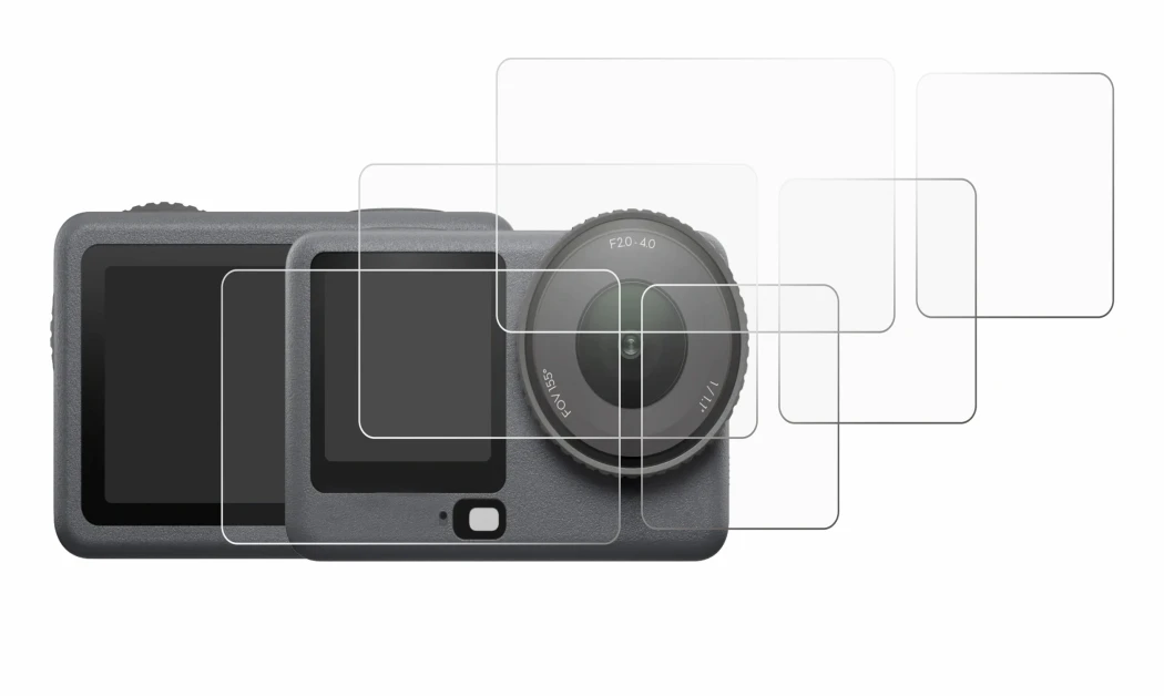 Imagen del dispositivo DJI Osmo Action 6 con una amplia variedad de protectores de pantalla.