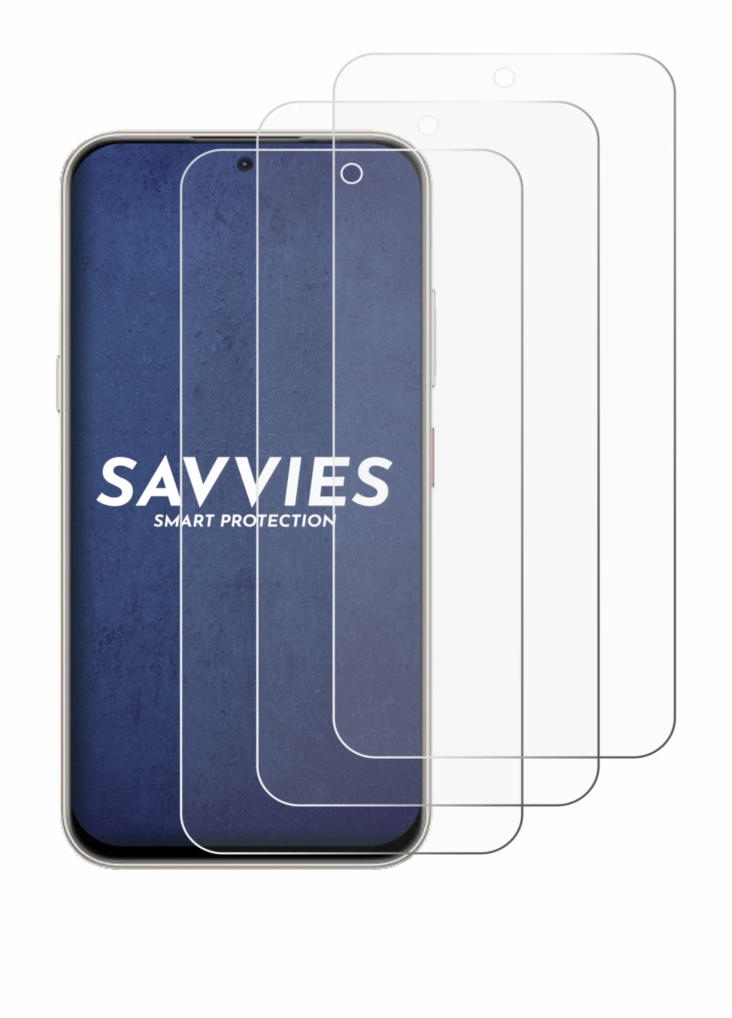 Imagen del dispositivo Nubia V80 Pro con una amplia variedad de protectores de pantalla.