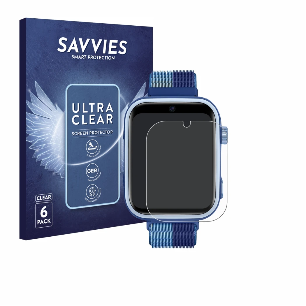 Parte frontal de un envase de producto con el logotipo de la marca Savvies. Al lado se muestra el dispositivo Oliimptek T45 co