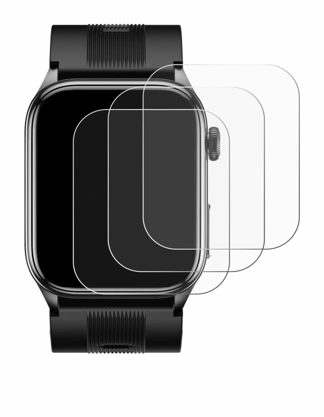 Imagen del dispositivo Knauermann Pro 4 AIR (rectangular) con una amplia variedad de protectores de pantalla.
