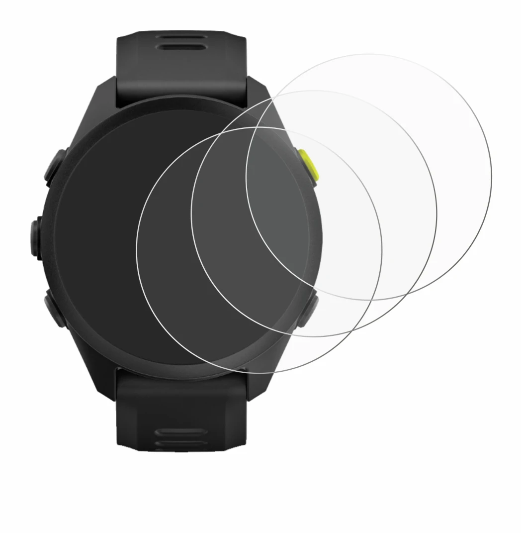 Imagen del dispositivo Garmin Forerunner 70 con una amplia variedad de protectores de pantalla.
