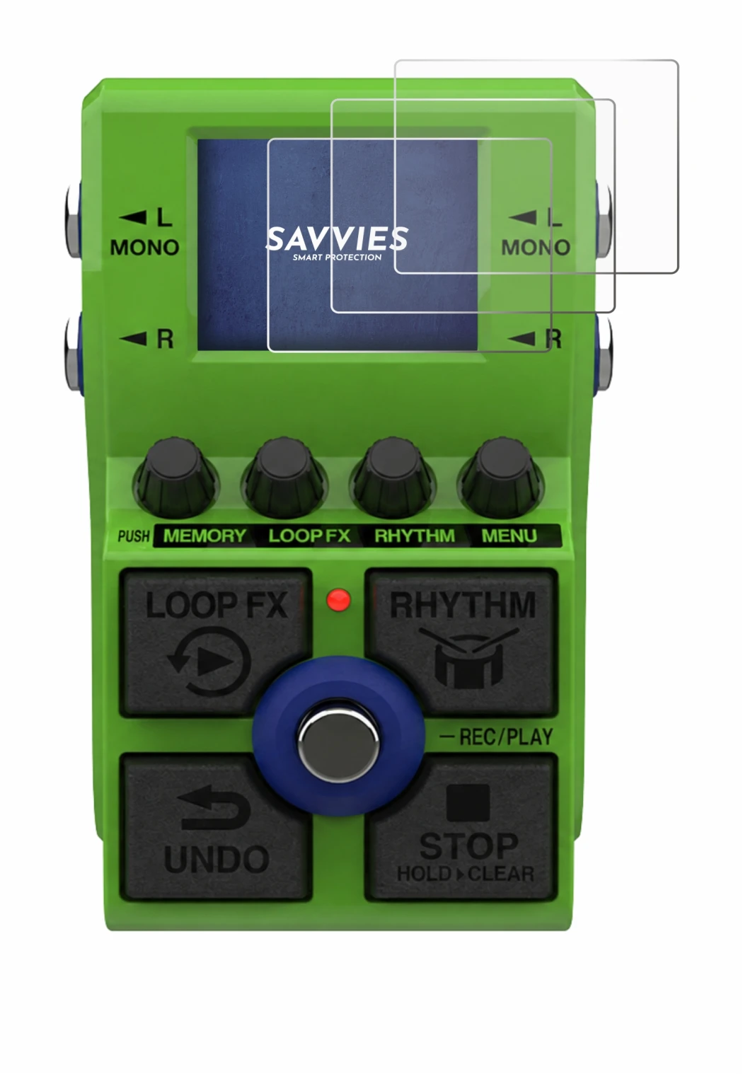 Imagen del dispositivo Zoom MS-90LP Plus con una amplia variedad de protectores de pantalla.