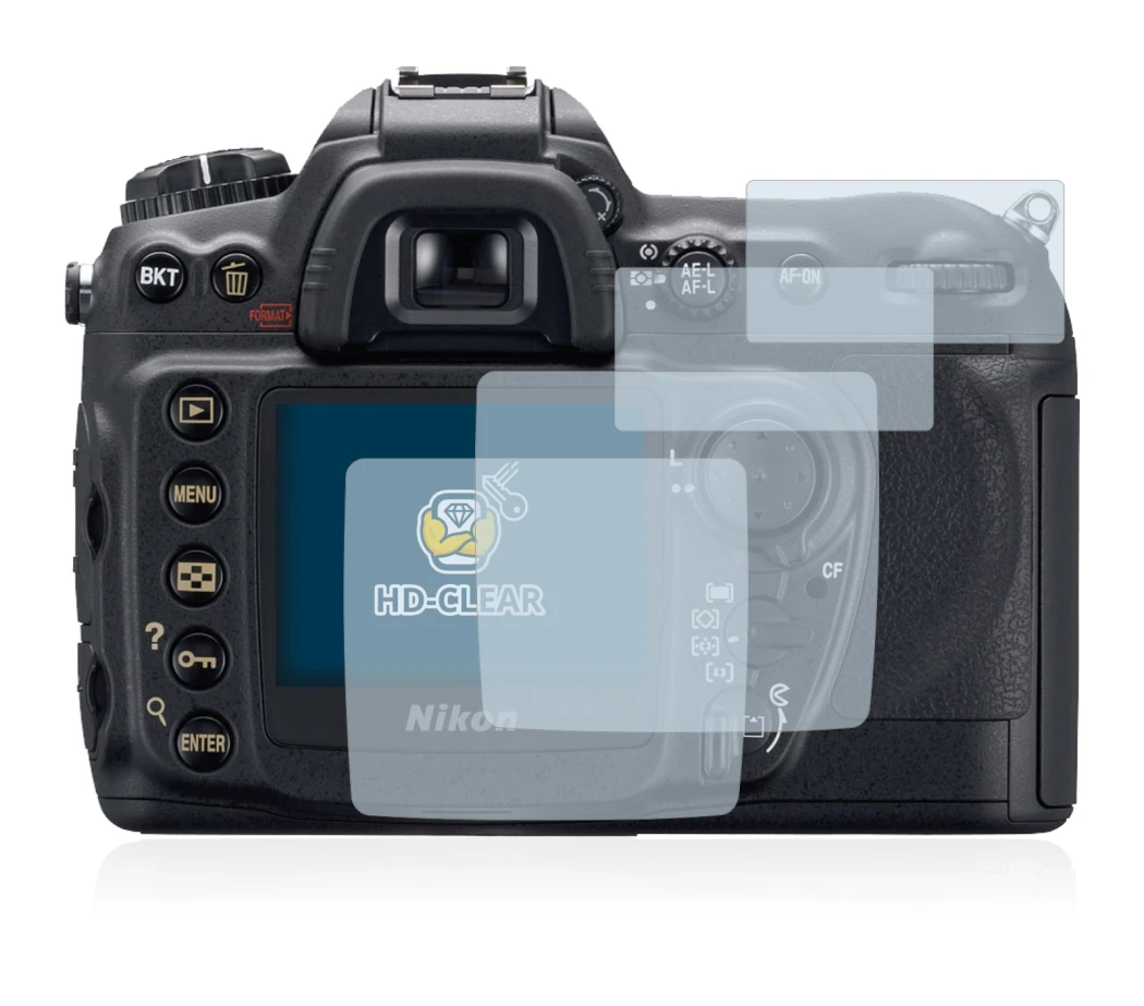Imagen del dispositivo Nikon D200 con una amplia variedad de protectores de pantalla.