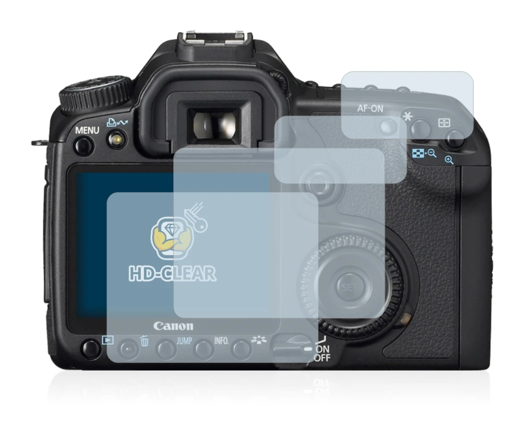 Imagen del dispositivo Canon EOS 40D con una amplia variedad de protectores de pantalla.