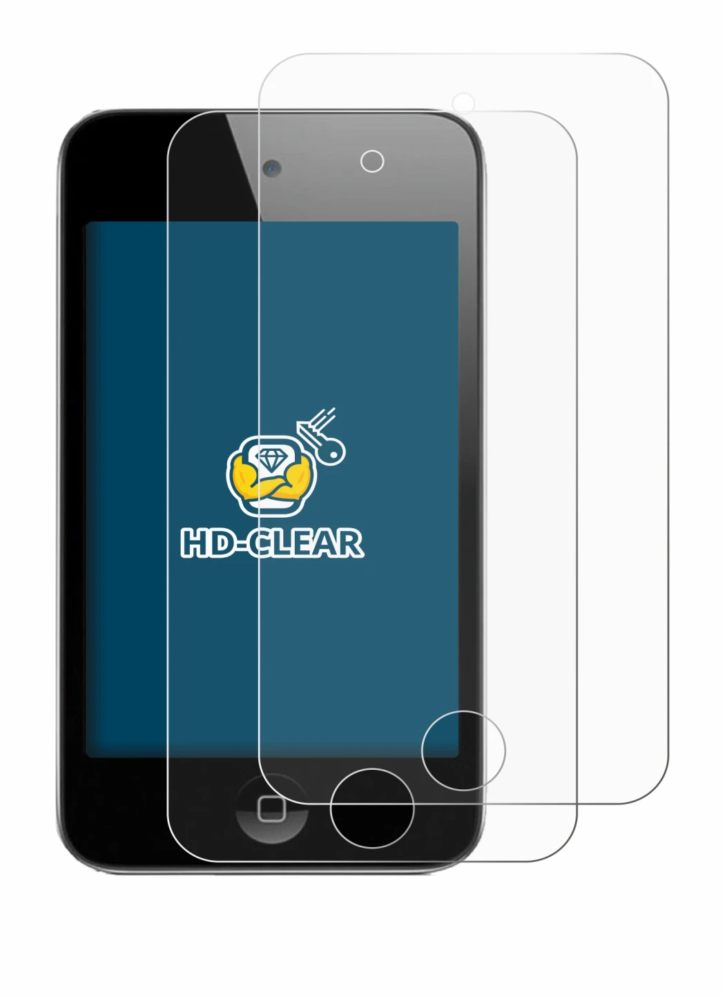 Imagen del dispositivo Apple iPod Touch (4a Gen.) con una amplia variedad de protectores de pantalla.