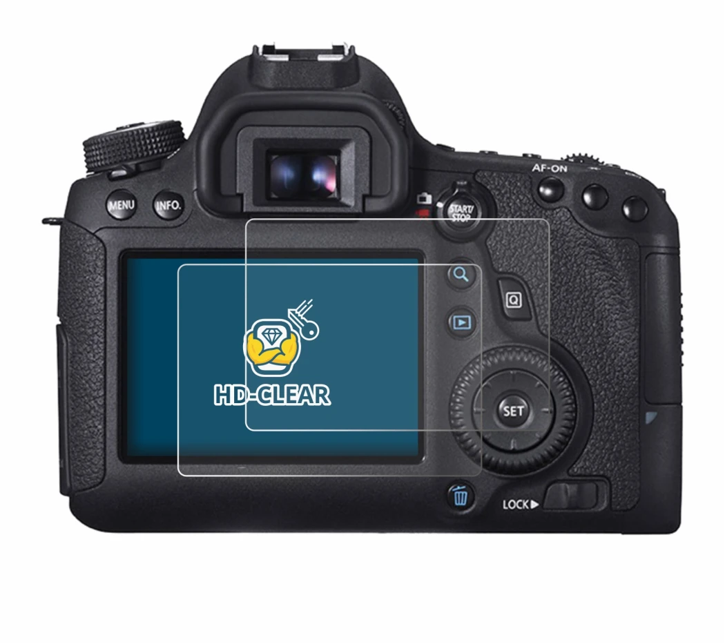 Imagen del dispositivo Canon EOS 6D con una amplia variedad de protectores de pantalla.