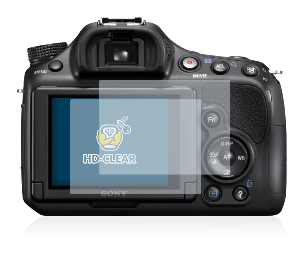 Imagen del dispositivo Sony Alpha 58 (SLT-A58) con una amplia variedad de protectores de pantalla.
