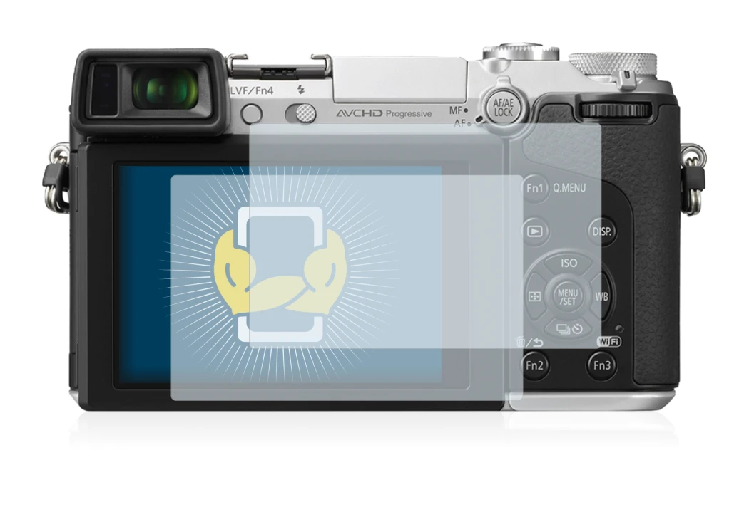 Imagen del dispositivo Panasonic Lumix DMC-GX7 con una amplia variedad de protectores de pantalla.