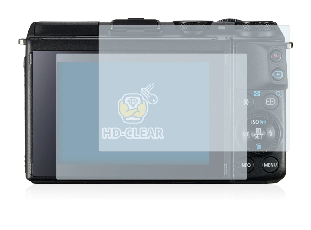 Imagen del dispositivo Canon EOS M3 con una amplia variedad de protectores de pantalla.