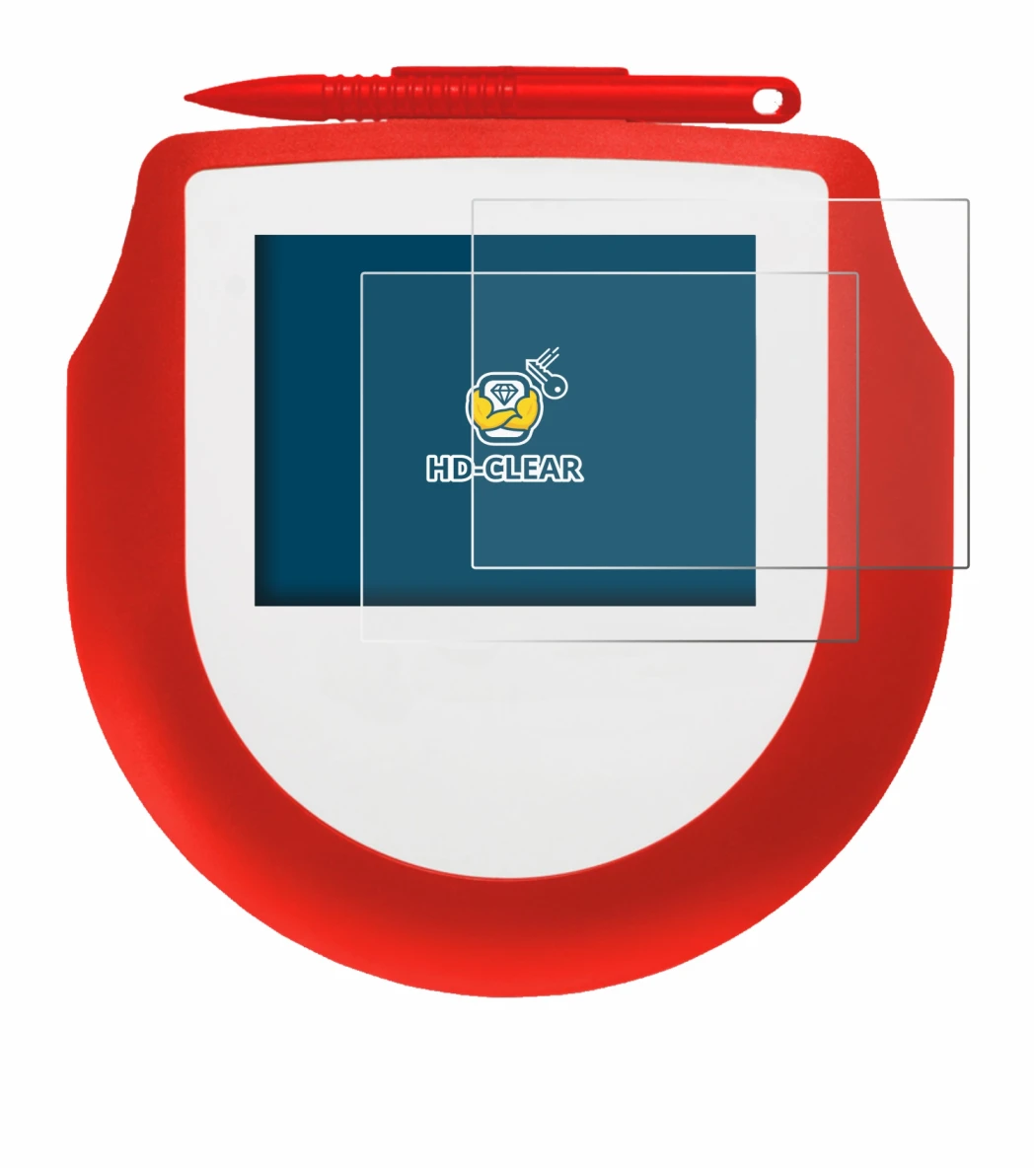 Imagen del dispositivo Signotec Signature Pad Omega con una amplia variedad de protectores de pantalla.